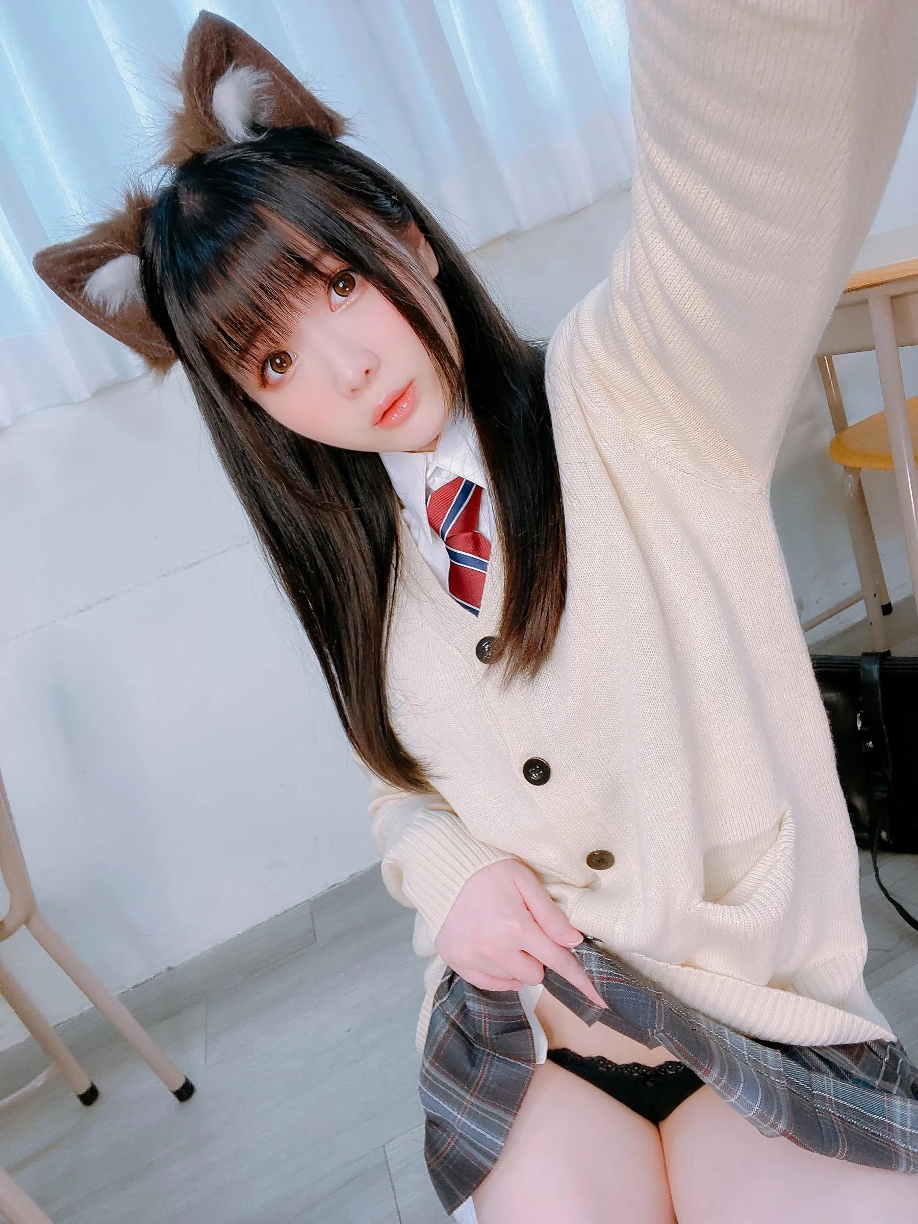 霜月shimo – NO.57 Fantia 2022年07月会员合集7期-2022-07-24 猫耳制服 [22P]插图